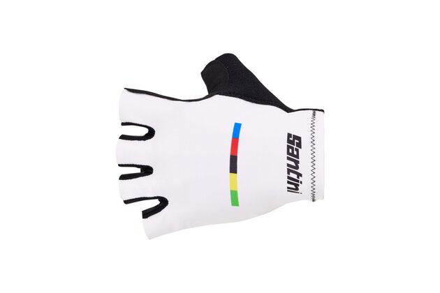Rukavice SANTINI UCI World Champion White