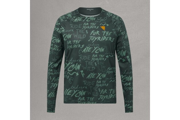 Triko s dlouhým rukávem ENDURA Singletrack Print Carbon Grey