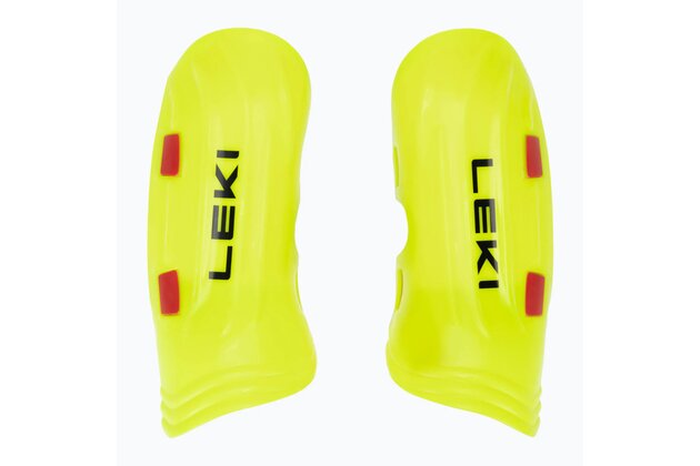 Chrániče holení LEKI Shin Guard Worldcup Pro Junior Neonyellow