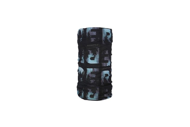 Multifunkční šátek GHOST Ride Black/Ice Blue