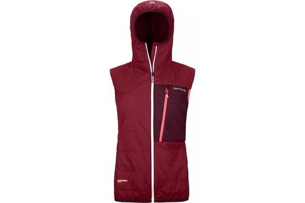 Dámská vesta ORTOVOX Swisswool Piz Duan Dark Blood