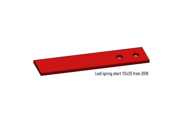 Listové péro QERIDOO krátké 112 x 25 mm pro vozíky od roku 2018