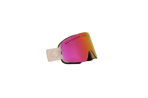 Brýle BLIZZARD 983 MDAVZOW, white, amber high contrast lens, full revo pink