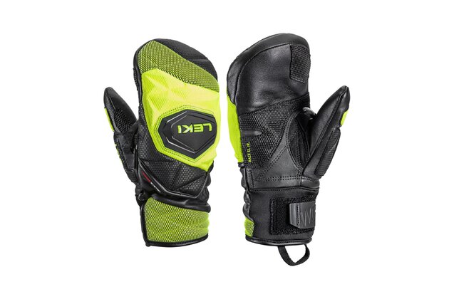 Rukavice LEKI WCR Venom 3D Junior Mitt black-ice lemon