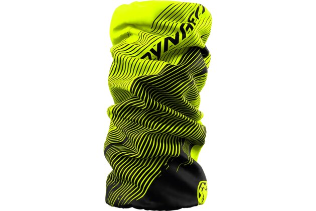 Nákrčník DYNAFIT Logo Nect Gaiter Neon Yellow Striped