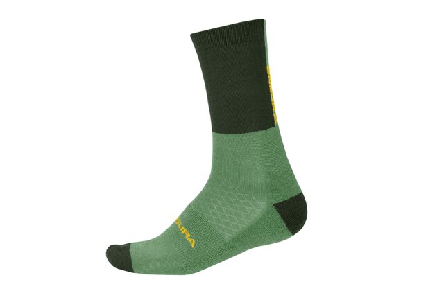 Zimní ponožky ENDURA Baabaa Merino Bottle Green