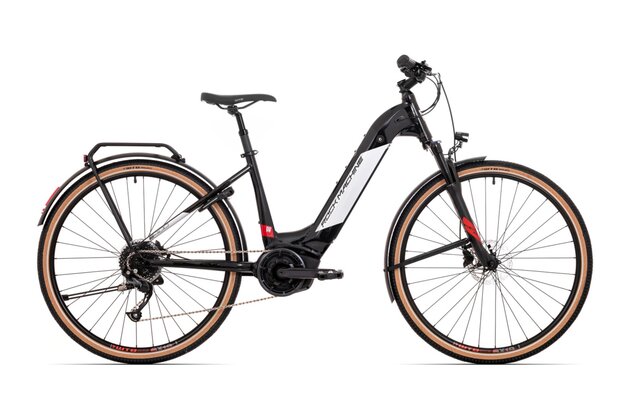 ROCK MACHINE Crossride e400 B Touring Gloss Black/White/Red