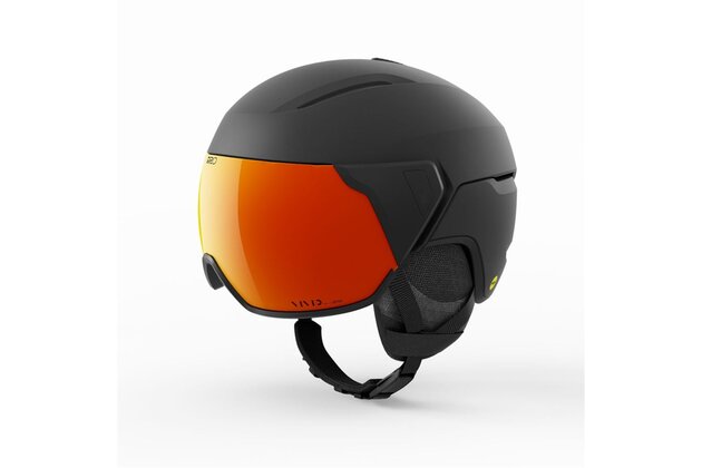 Přilba GIRO Orbit Spherical Mat Black/Vivid Ember