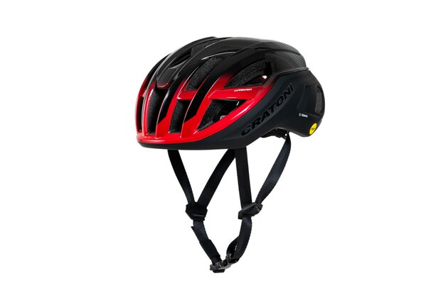 Helma CRATONI C-Zero MIPS Black/Red Glossy Matt