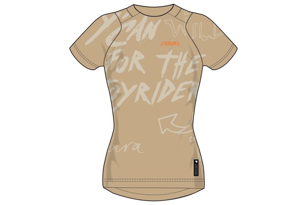 Dámské triko ENDURA Singletrack Print Sand
