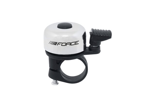 Zvonek FORCE Mini, Fe/plast, 22.2mm, paličkový, bílý