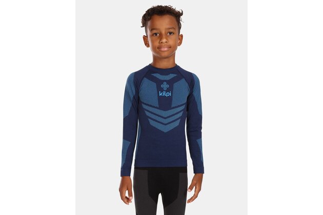Dětské bezešvé termoprádlo KILPI Nathanb Dark Blue