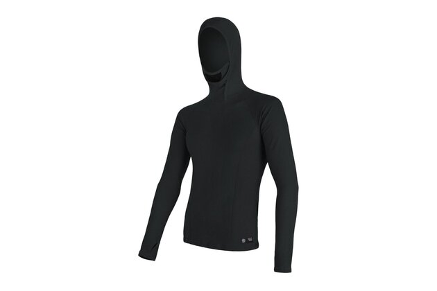 Triko s kapucí SENSOR Merino DF Black