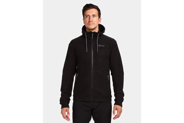 Fleecová mikina s kapucí KILPI Siat Black