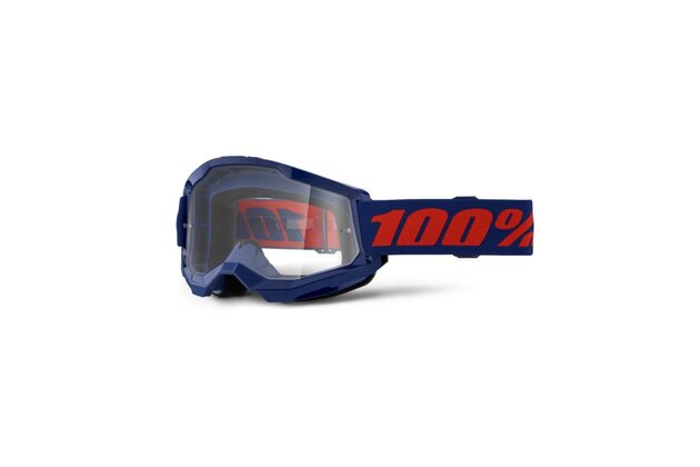 Brýle 100% Strata 2 Navy/Clear Lens