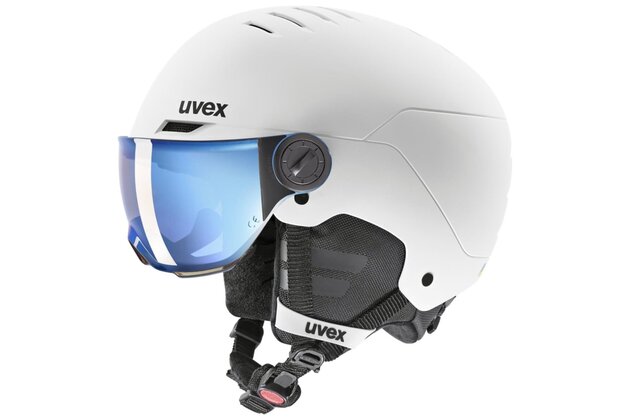 Přilba UVEX Rocket JR Visor White-black mat