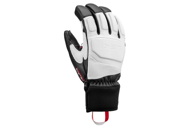 Rukavice LEKI Griffin Prime 3D white-black-graphite