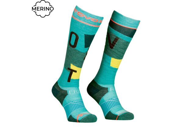 Dámské ponožky ORTOVOX Freeride Long Ice Waterfall