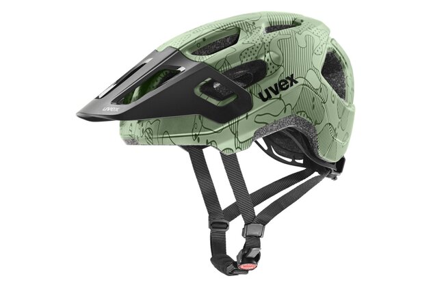 Dětská helma UVEX React Jr Moss Green Altimeter Matt