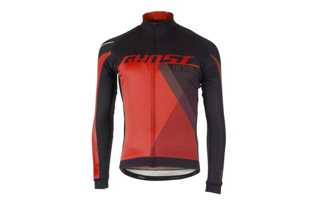 Dres s dlouhým rukávem GHOST Performance Evo Black/Red