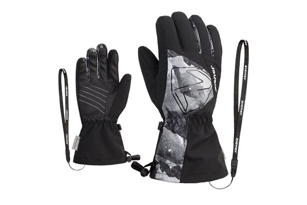 Rukavice ZIENER LAVAL-Z AS® AW glove junior unisex black.grey mountain print