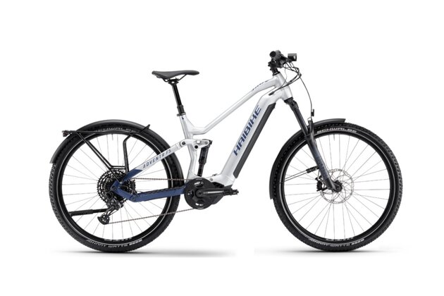 HAIBIKE Adventr FS 9 Silver/Dark Blue Matt