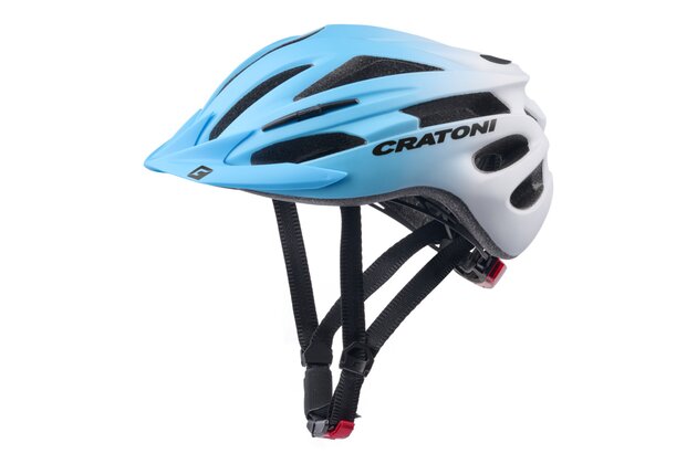 Dětská helma CRATONI Pacer Jr. Blue-White Matt