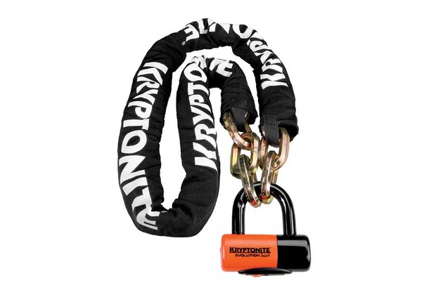 Zámek na klíč KRYPTONITE New York Chain 1210 & Evolution Disc Lock