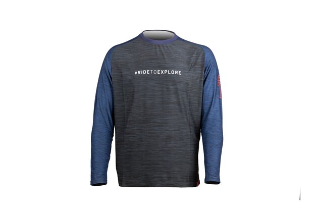 Dres s dlouhým rukávem PELLS Zone Black/Blue