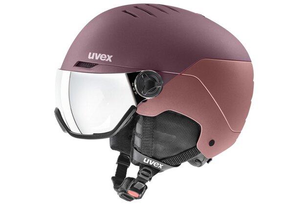 Přilba UVEX Wanted Visor Bramble-antique rose mat