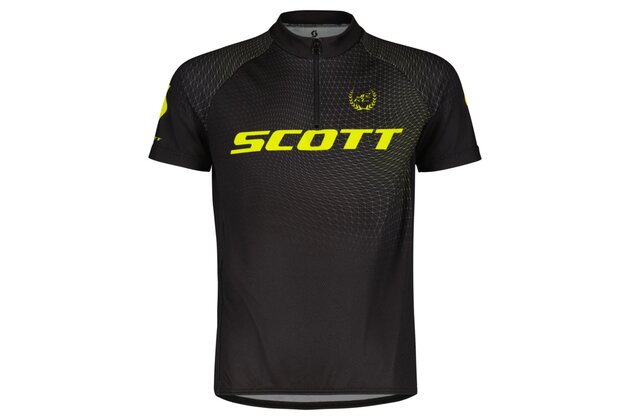 Dětský dres SCOTT RC Pro SS Jr Black/Sulphur Yellow