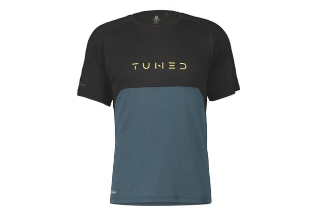 Triko SCOTT Trail Tuned SS Black/Arub Green