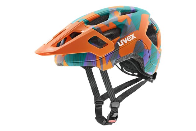 Dětská helma UVEX React Jr Papaya Camo Matt