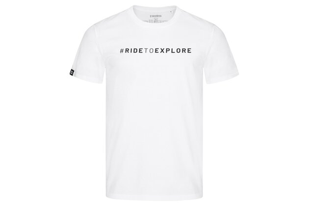Triko PELLS Journey s logem #RIDETOEXPLORE White