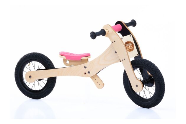 Odrážedlo/tříkolka TRYBIKE 4v1 12" Wood Pink