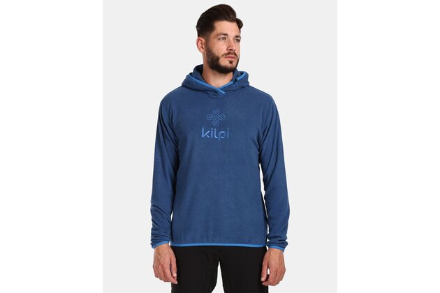 Fleecová mikina s kapucí KILPI Flond Dark Blue