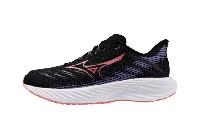 Běžecké boty Mizuno ENERZY RIDER Jr Black CamelliaRose PaisleyPurp
