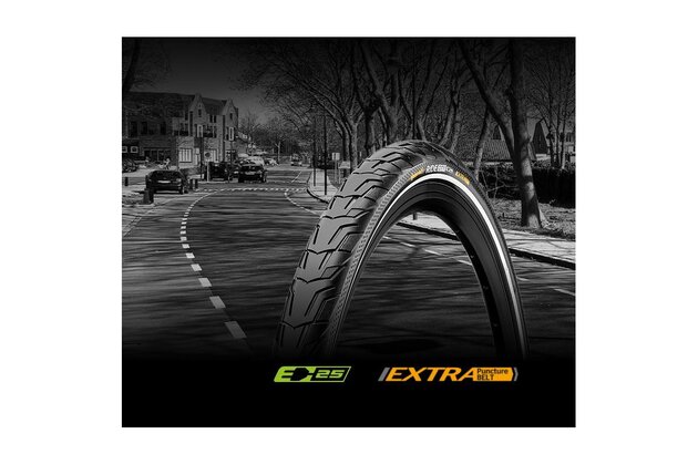 Plášť CONTINENTAL Ride City 28 Reflex Cream drát