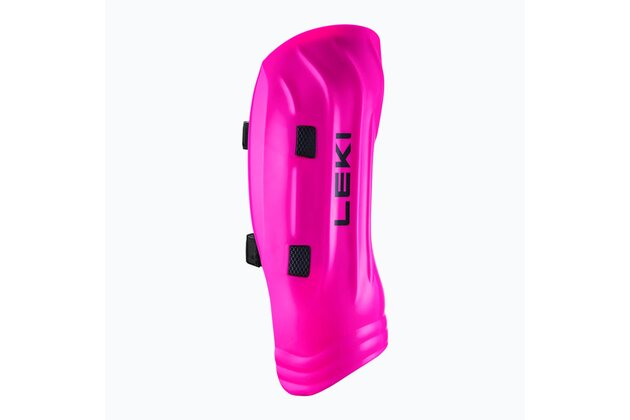 Chrániče holení LEKI Shin Guard Worldcup Pro Junior Neonpink OS