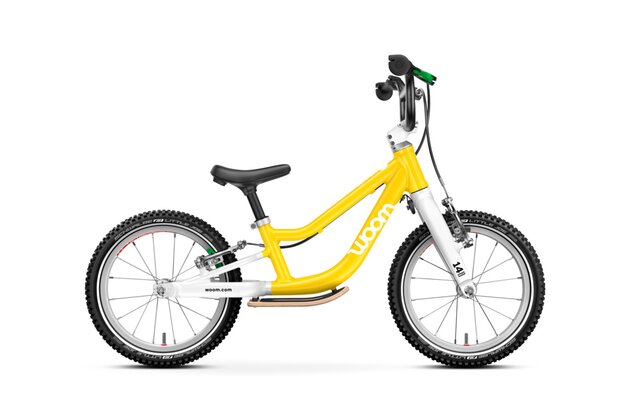 Odrážedlo WOOM GO 1 Plus Vibrant Yellow