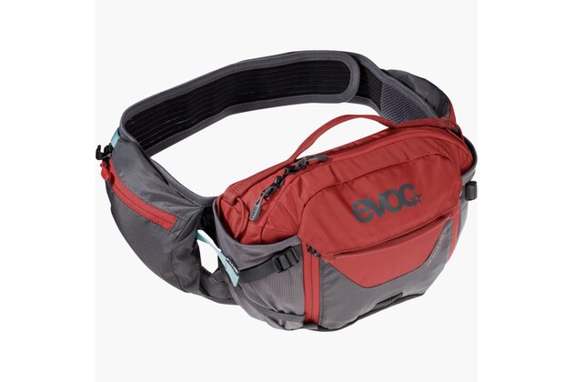Ledvinka EVOC Hip Pack Pro 3 + Hydration Bladder 1,5l Carbon Grey/Chili Red