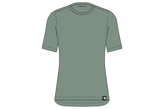 Dámské triko ENDURA Loop Tech Sage Green
