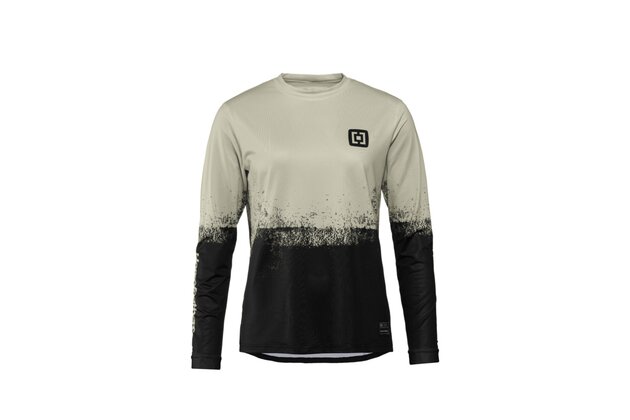 Dámský dres s dlouhým rukávem HORSEFEATHERS Quantum Silver Birch/Black