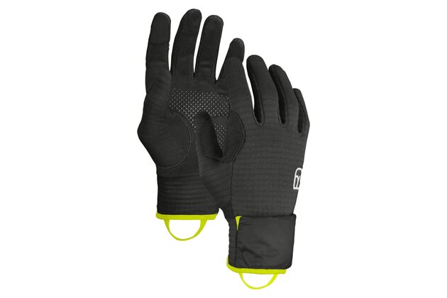 Rukavice ORTOVOX Fleece Grid Cover Black Raven