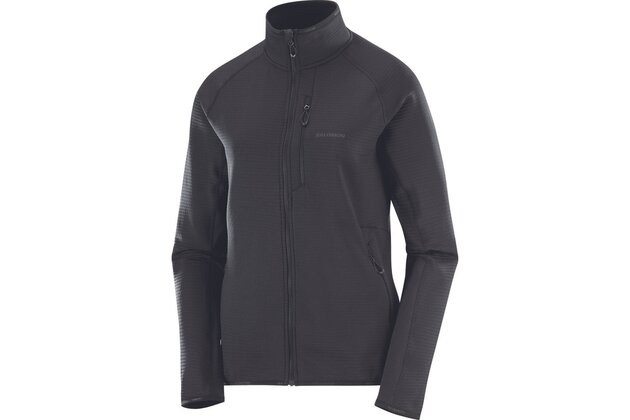 Dámská mikina SALOMON SNTIAL LIGHTWARM FZ W Deep Black
