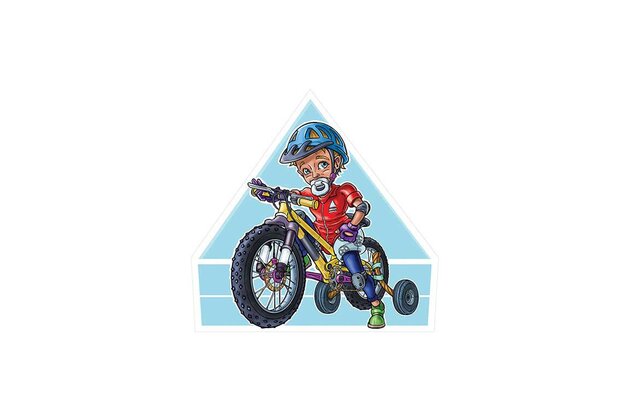 Samolepka na auto Malý biker