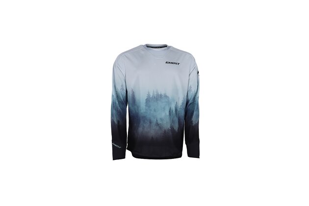 Dres s dlouhým rukávem GHOST WALDsassen by MALOJA Black/Ice Blue