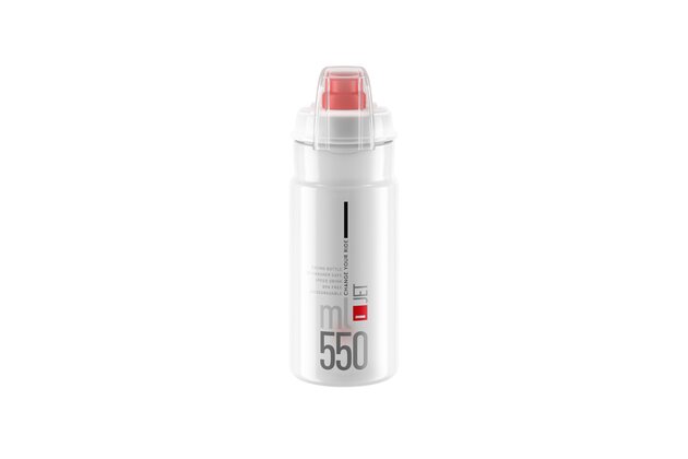 Láhev ELITE Jet Plus Clear/Red 550ml