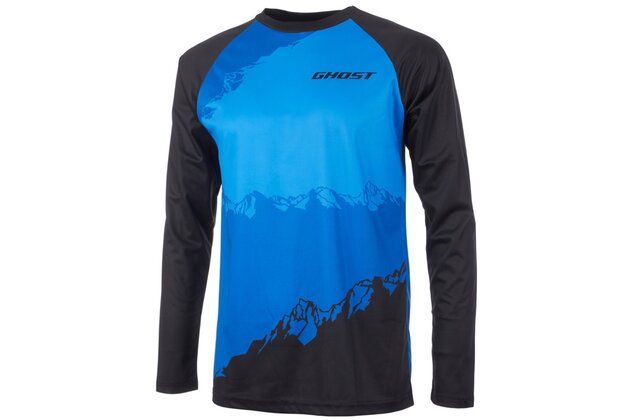 Dres s dlouhým rukávem GHOST AM Blue/Black