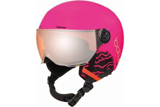 Přilba BOLLÉ QUIZ VISOR Matte Hot Pink/Orange Gun Visor